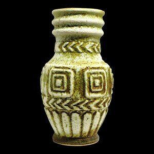 Mid Century Bay Keramik Pottery Vase Signed W German 'Ancient' Ceramic Vessel
